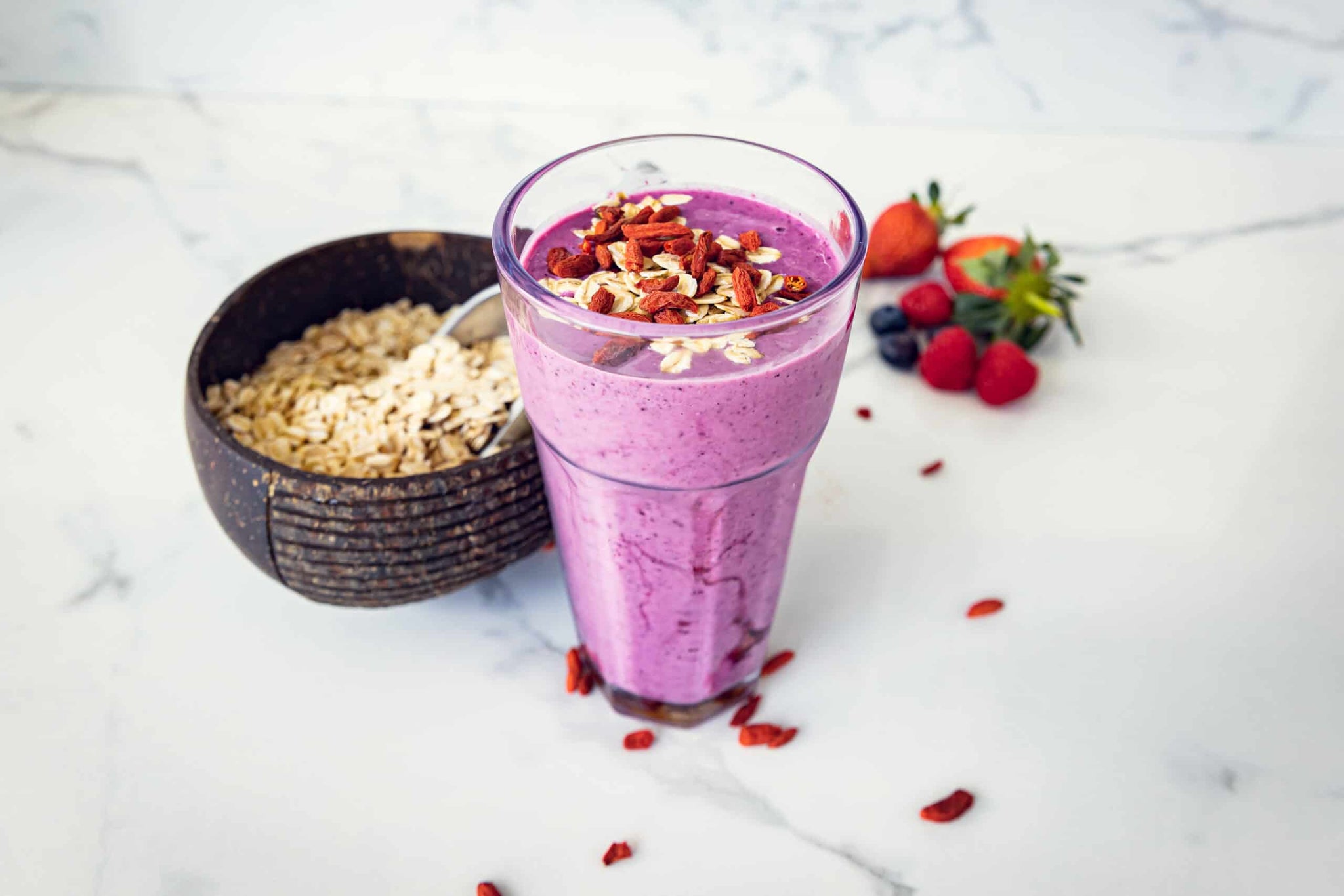 Strawberry Blueberry Oats