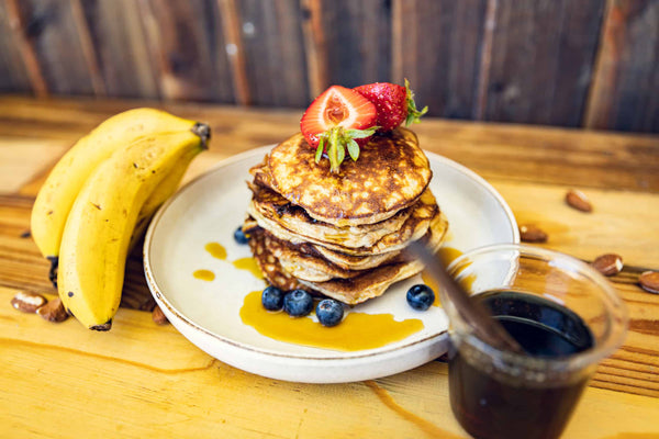 High Protein Low Carb Banana Pancakes